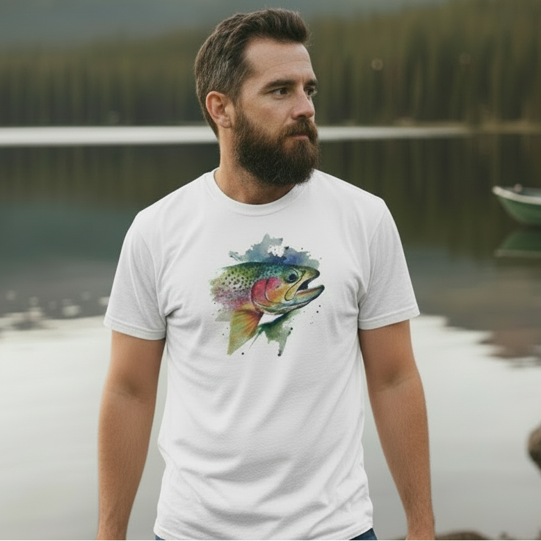 Water color Rainbow trout