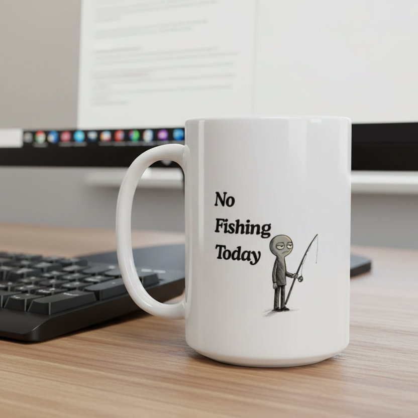 No Fishing Today Funny Fisherman Mug